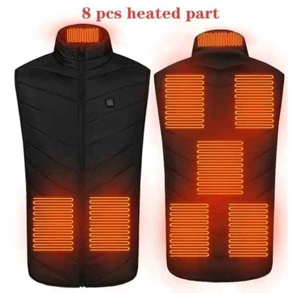 Heated Vest Washable Usb Charging Electric Winter Clothes - Image 10