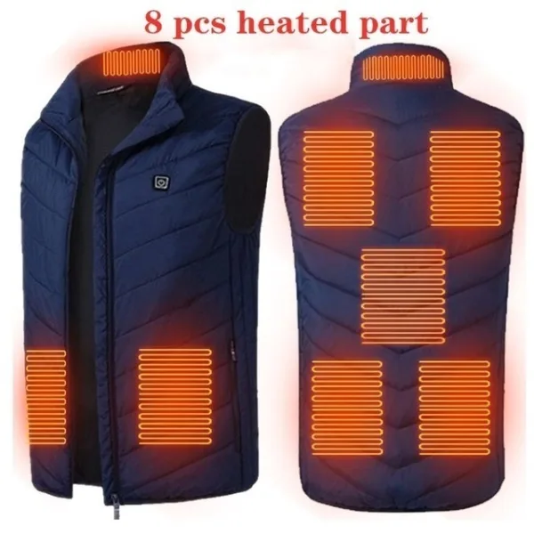 Heated Vest Washable Usb Charging Electric Winter Clothes - Image 9