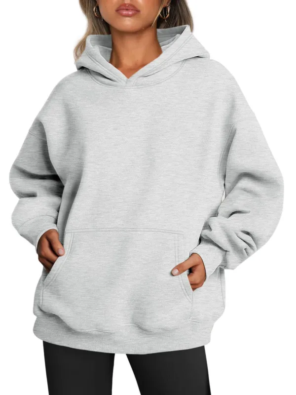 Women's Oversized Hoodies Fleece Loose Sweatshirts With Pocket Long Sleeve Pullover Hoodies Sweaters Winter Fall Outfits Sports Clothes - Image 3